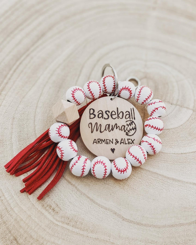 Baseball Mama Wristlet/Keychain