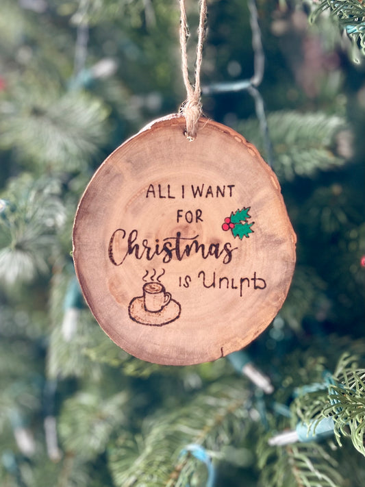 All I Want for Christmas is Soorj (Coffee) Ornament