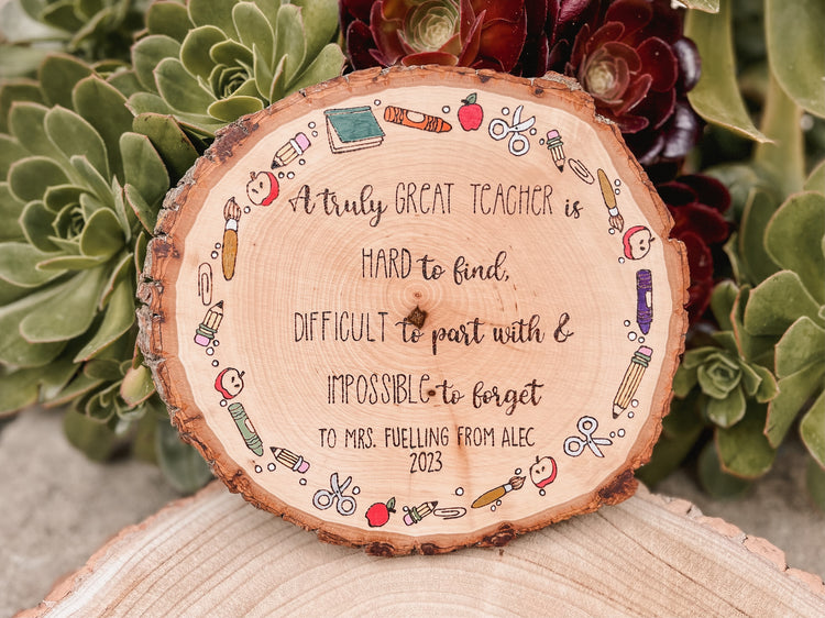 A Great Teacher Quote Wall Art