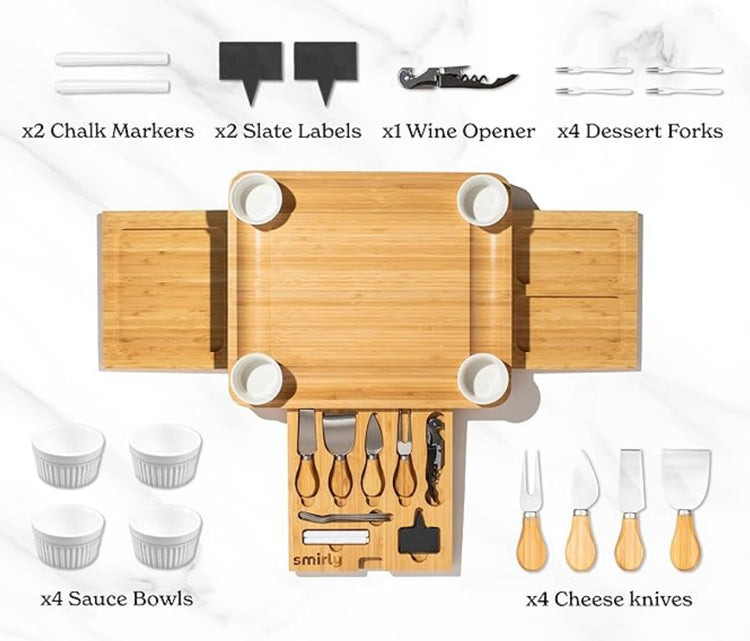 Charcuterie Board and Utensil Set - Custom