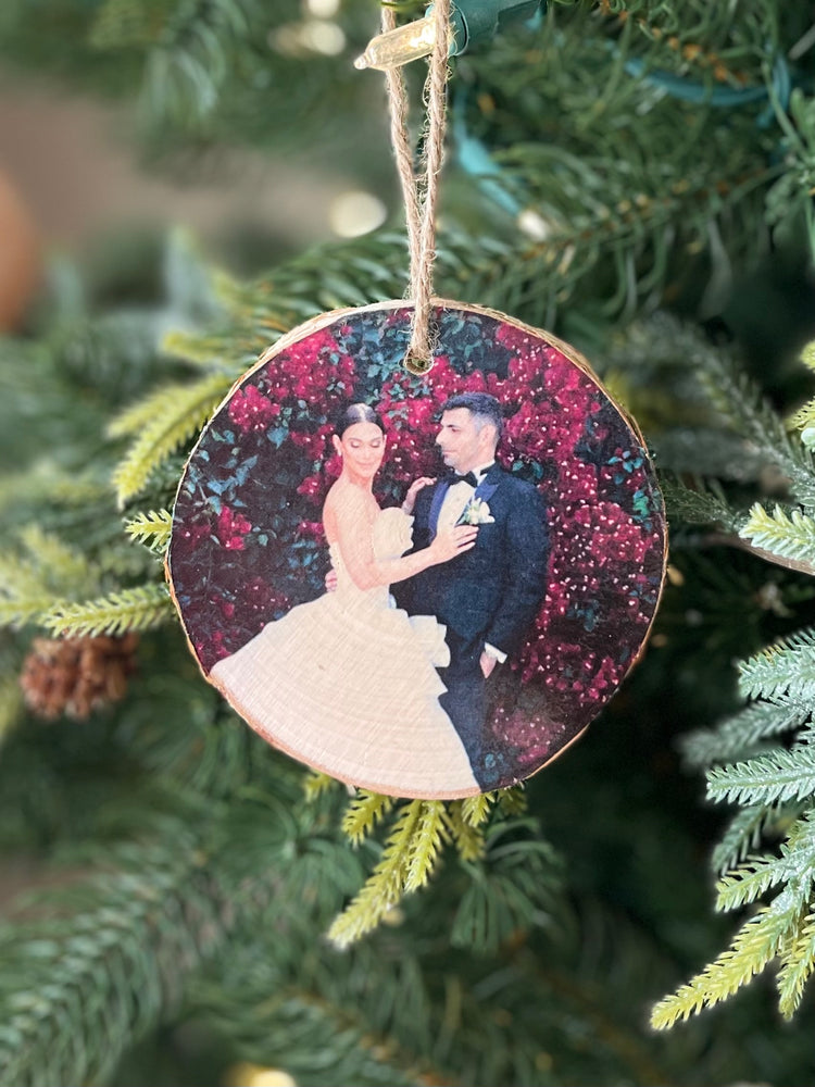 Merry & Married Photo Ornament - Custom