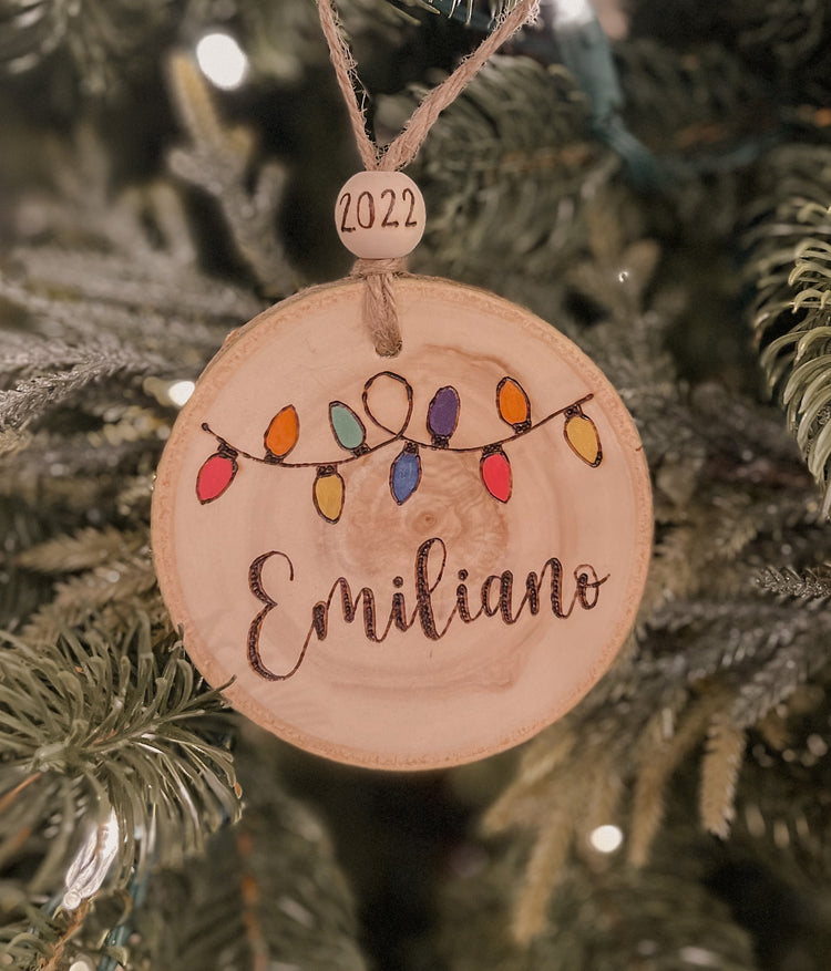 String Lights Ornament - Custom
