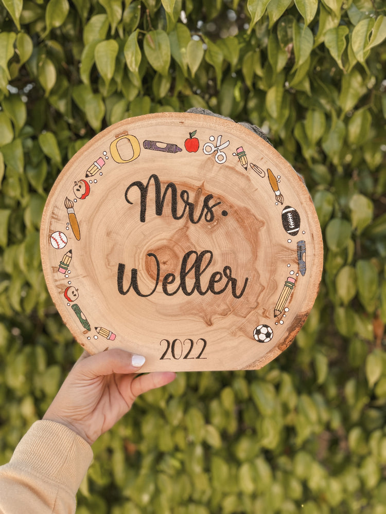 Teacher Personalized Wall/Table Art