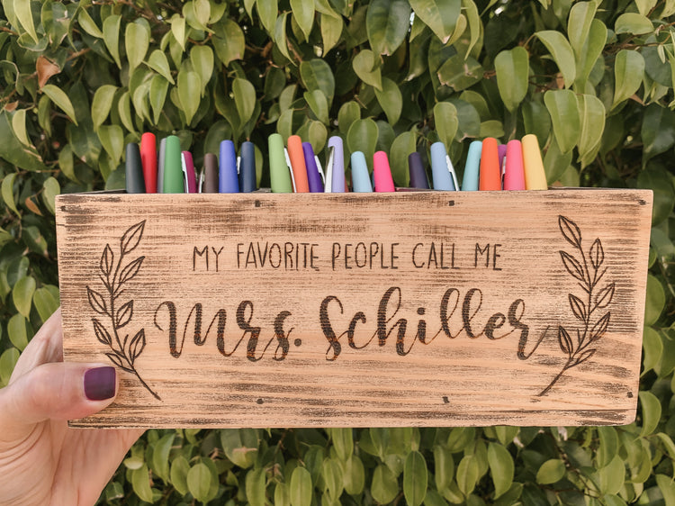 Pencil Holder for Teachers - Custom