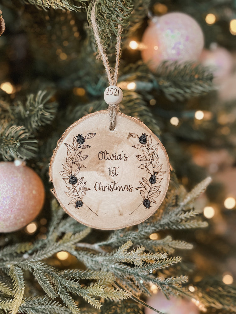 Baby’s First Christmas Pomegranate - Custom