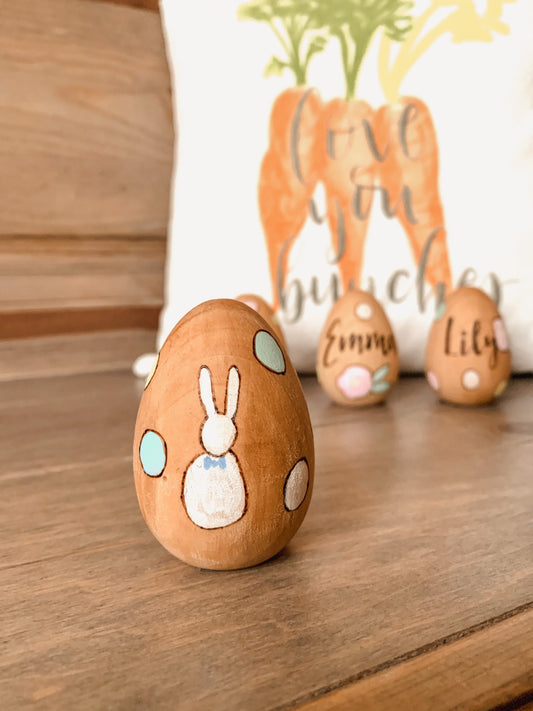 Bunny with a Bow tie Easter Egg - Custom