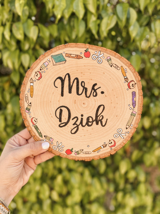 Teacher Personalized Wall Art