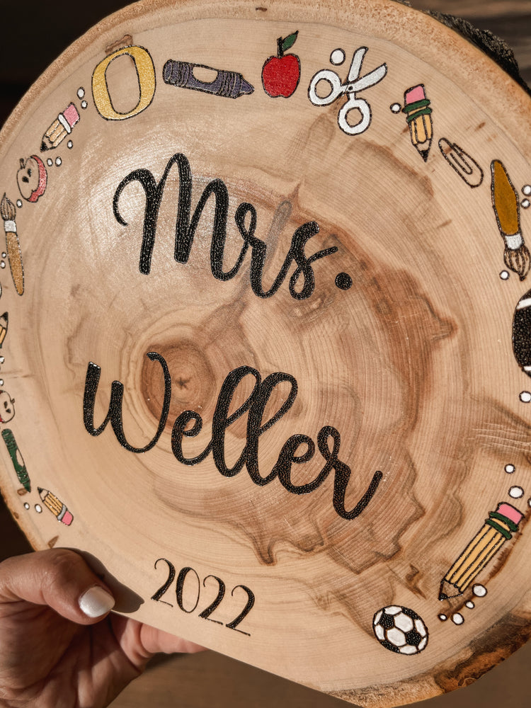Teacher Personalized Wall/Table Art