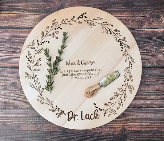 Great Friends Lazy Susan Round Tray - Custom