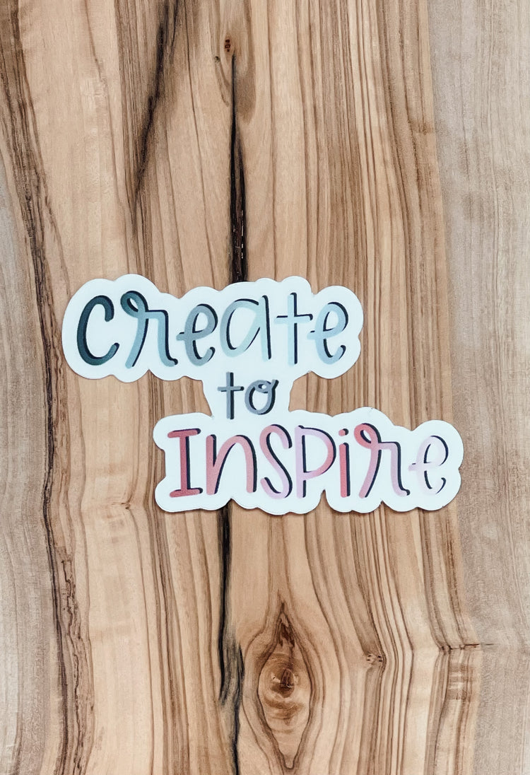 Create to Inspire Sticker
