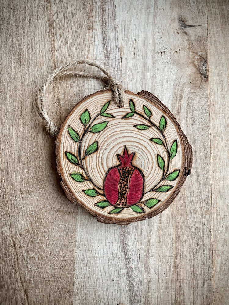 Pomegranate with Wreath Ornament