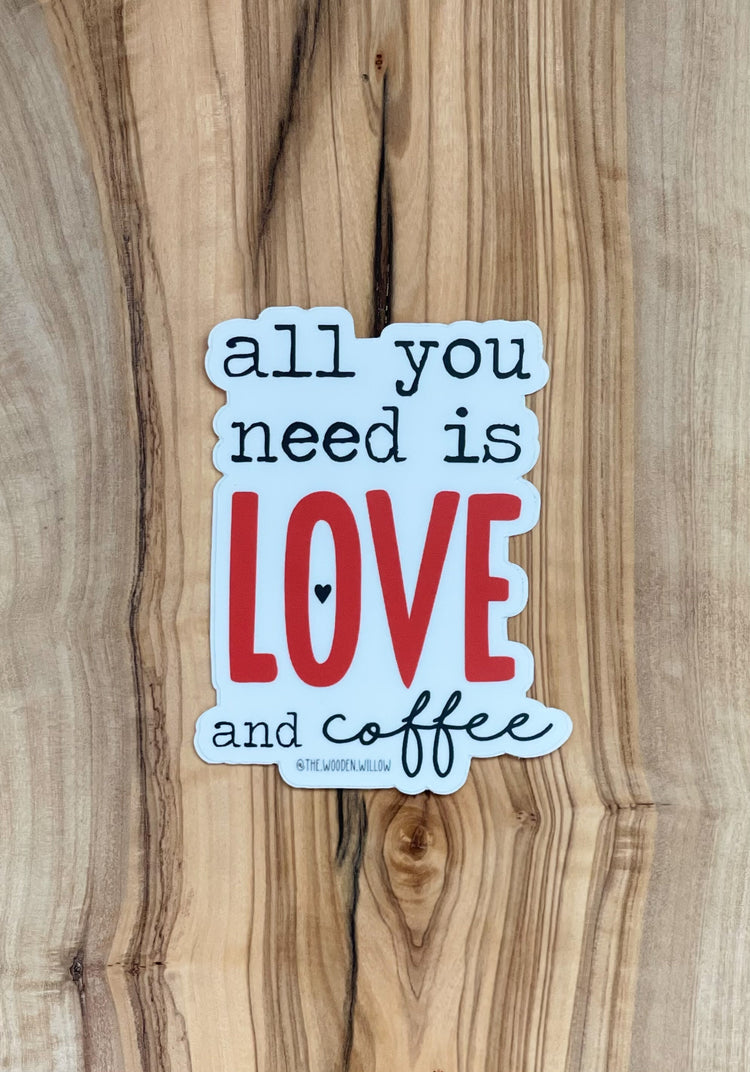 Love and Coffee Sticker
